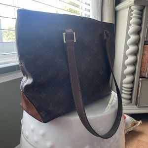 Louis Vuitton used vintage tote bag authentic